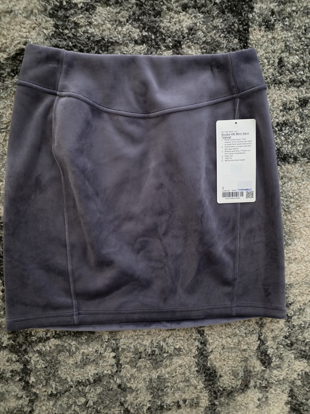 lululemon athletica Plush Mini Skirt in Charcoal Purple